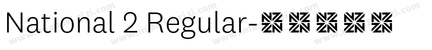 National 2 Regular字体转换